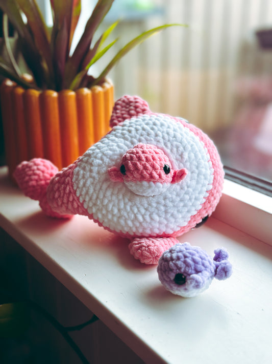 Mama Whale with Babies