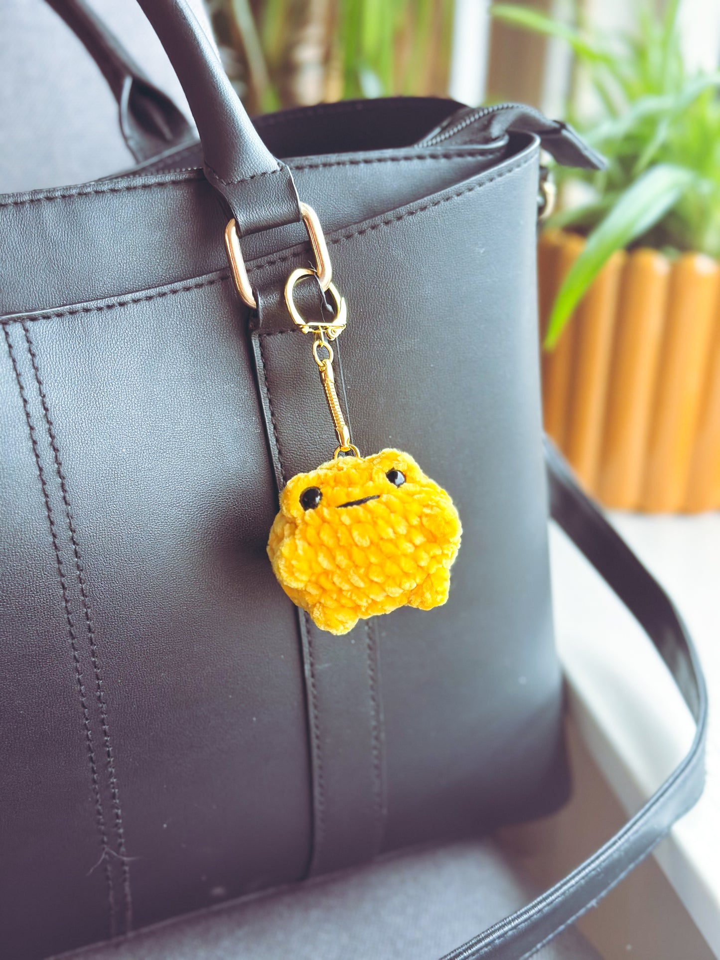 Ribbit Royalty: The Velvet Booty Frog Bag Charm