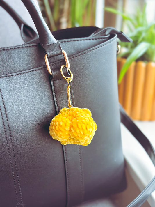 Ribbit Royalty: The Velvet Booty Frog Bag Charm