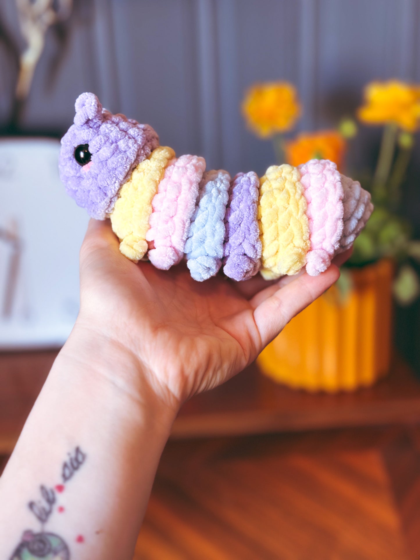 Sir Wiggleton the Emotional Support Caterpillar 🐛