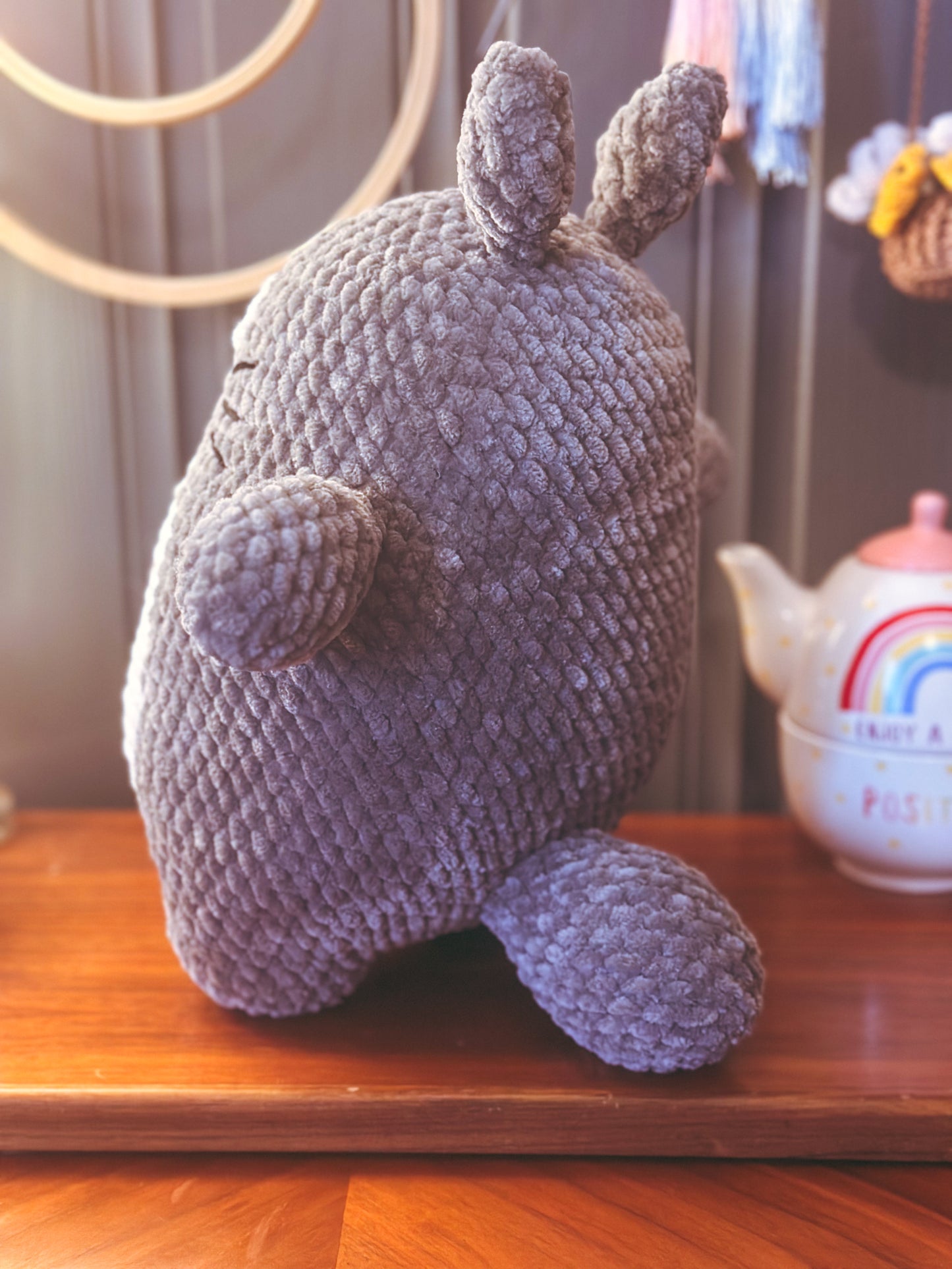 Forest Friend Plushie – Crochet Totoro-Inspired Soft Toy 🌿🐾