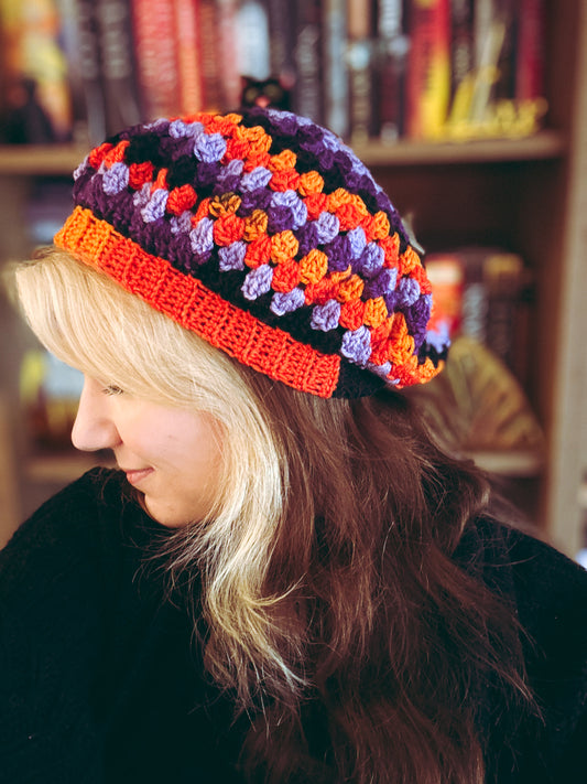 🎃 Spooktacular Crochet Beret - Halloween Edition! 🎃