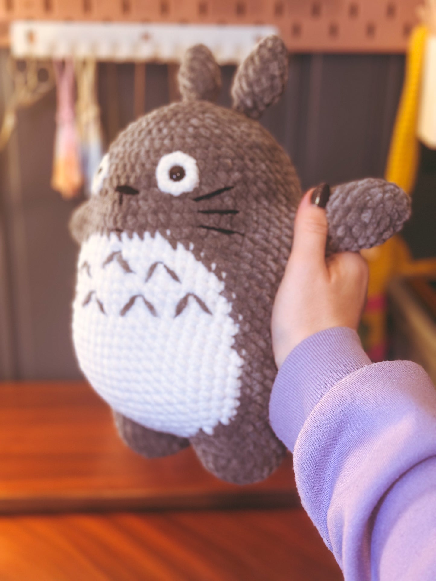 Forest Friend Plushie – Crochet Totoro-Inspired Soft Toy 🌿🐾