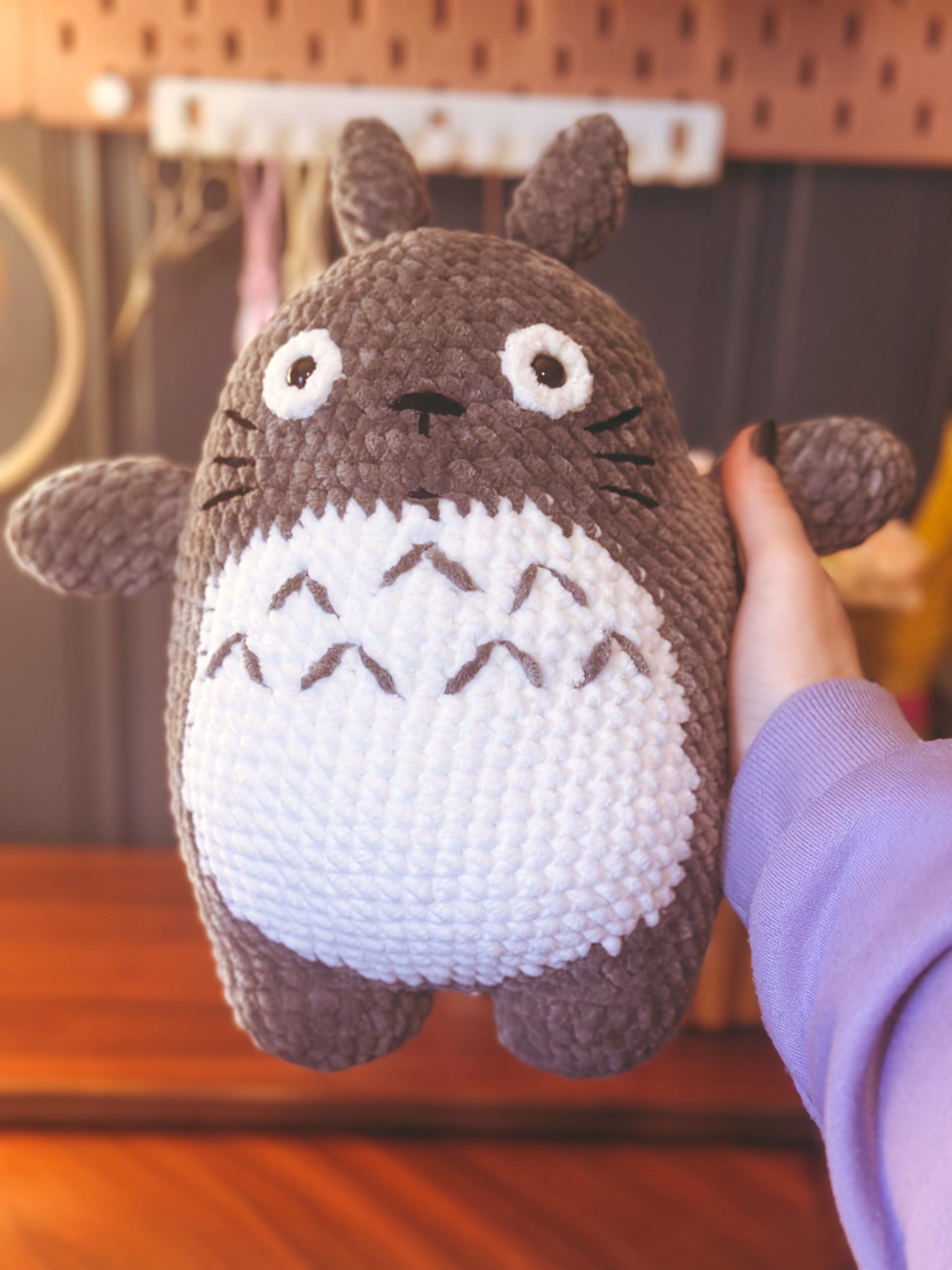 Forest Friend Plushie – Crochet Totoro-Inspired Soft Toy 🌿🐾