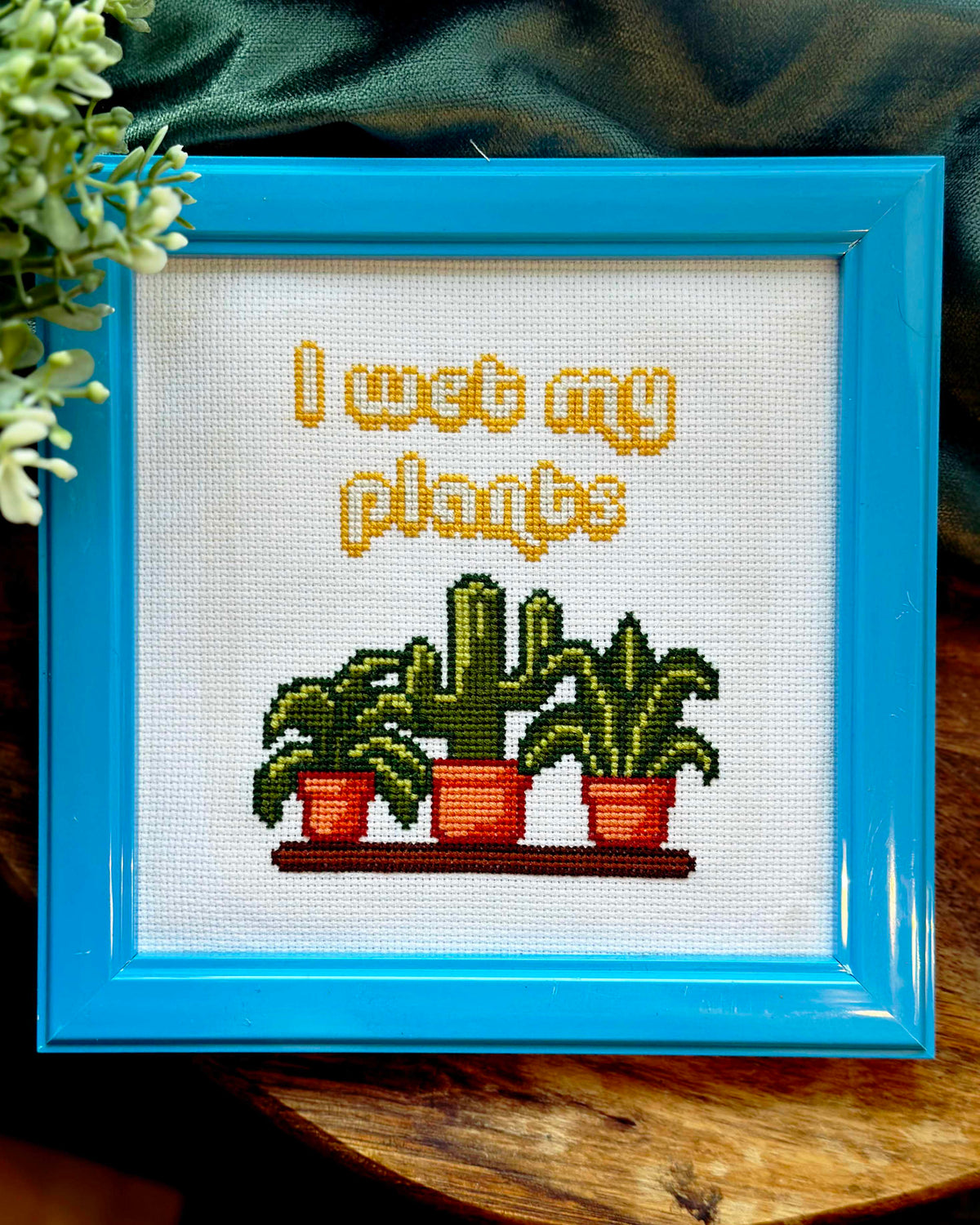 I wet my plants - Cross Stitch Pattern