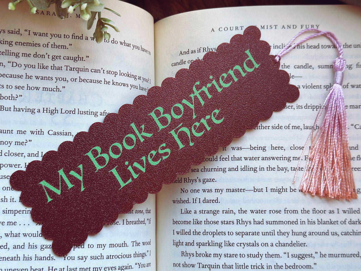 My Book Boyfriend Lives Here - Bookmark