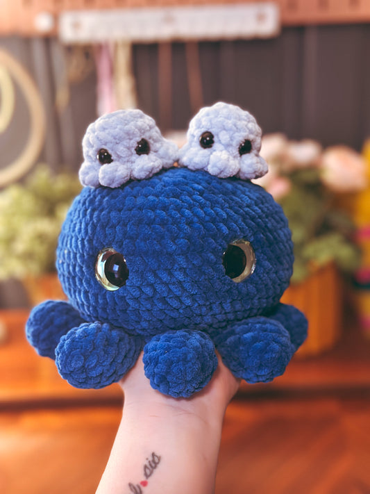 🐙 Mama Octopus Plushie (With Baby Octopi!) 🐙