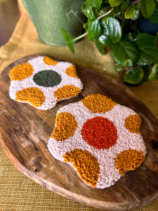 The Dots Mug Rug - Set of 2