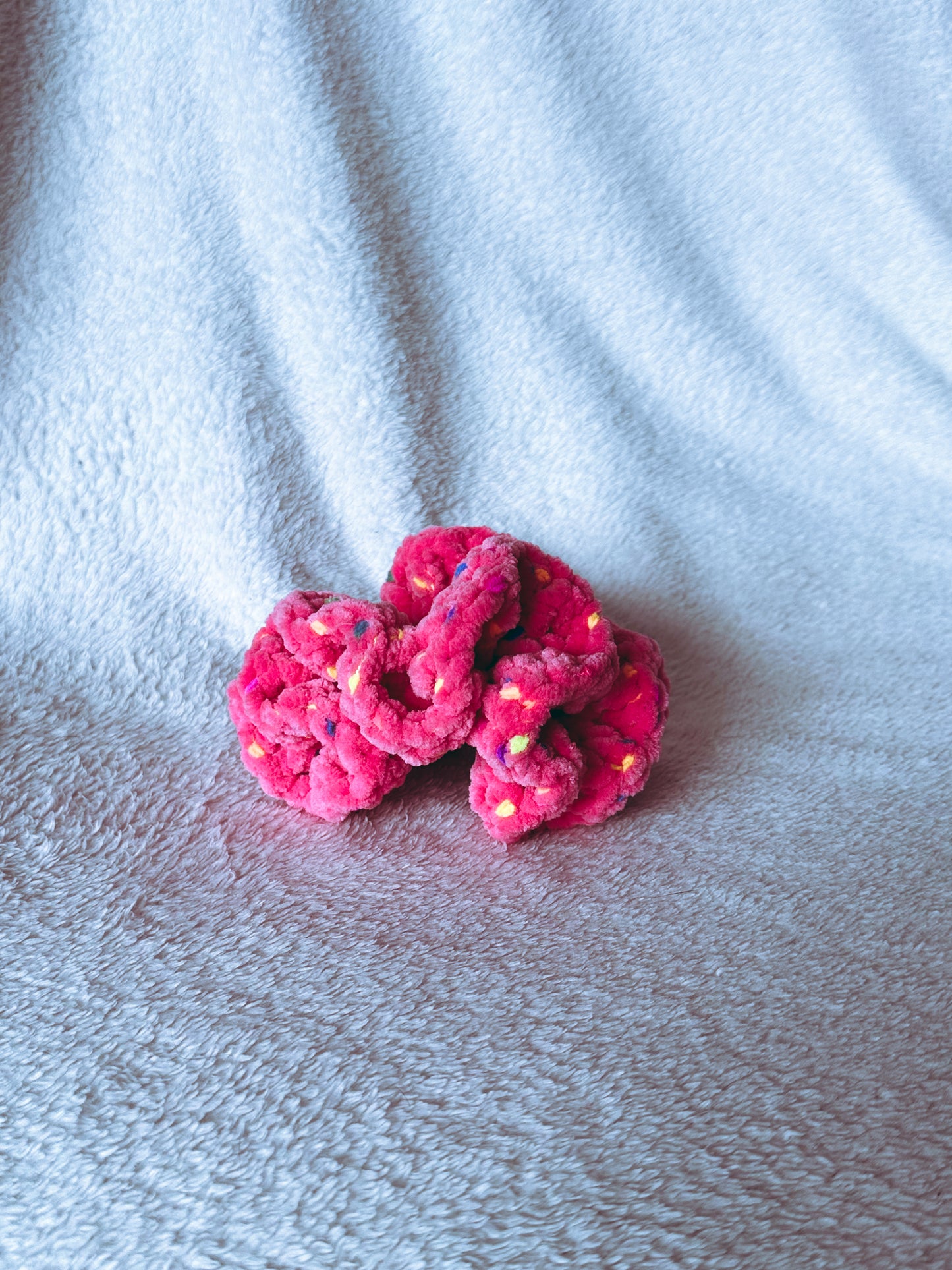 Velvet Crochet Scrunchie - Large