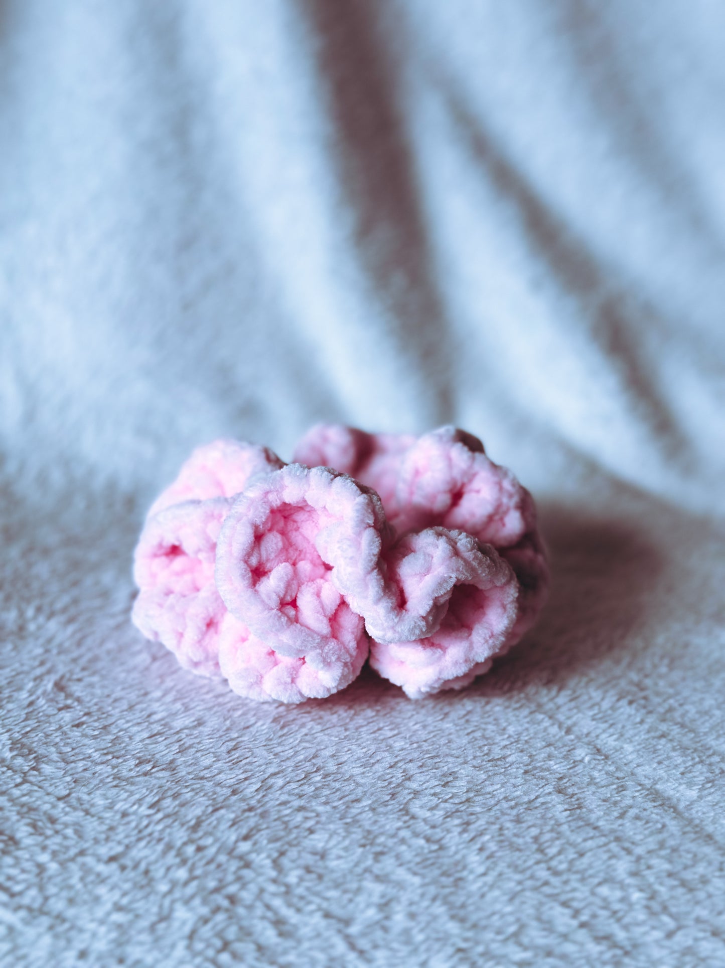 Velvet Crochet Scrunchie - Large