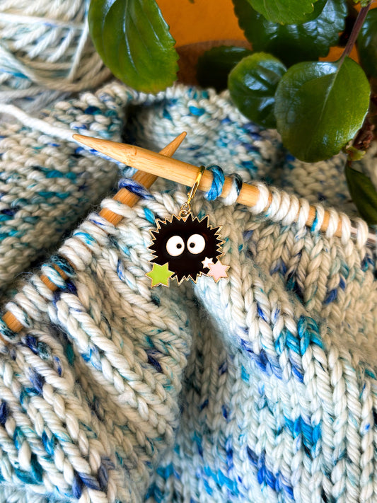 Soot Sprite Stitch Marker